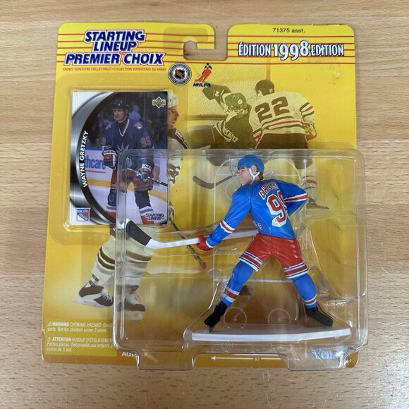 1998 Kenner Starting Lineup SLU Wayne Gretzky HOF Figure & Card MOC - Picture 1 of 4